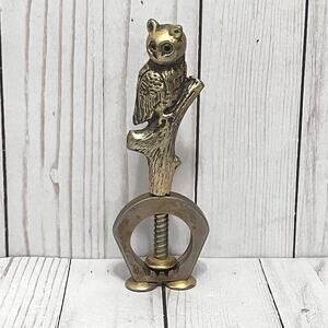 Vintage Owl Nutcracker MCM Woodland Kitchen Decor Rustic Cabincore
